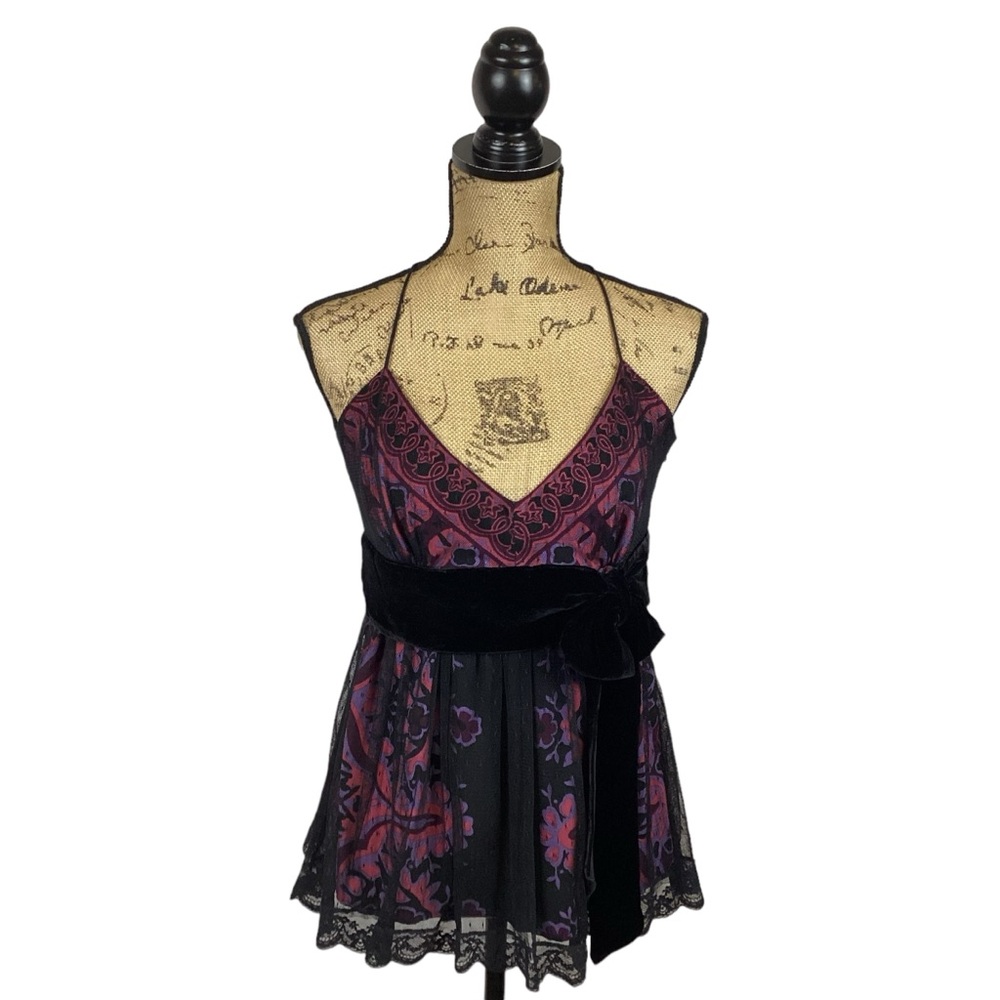 Plenty by Tracy Reese VNeck Silk Velour Top